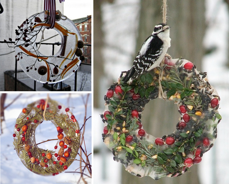Ледяной рождественский венок Ледяной рождественский венок