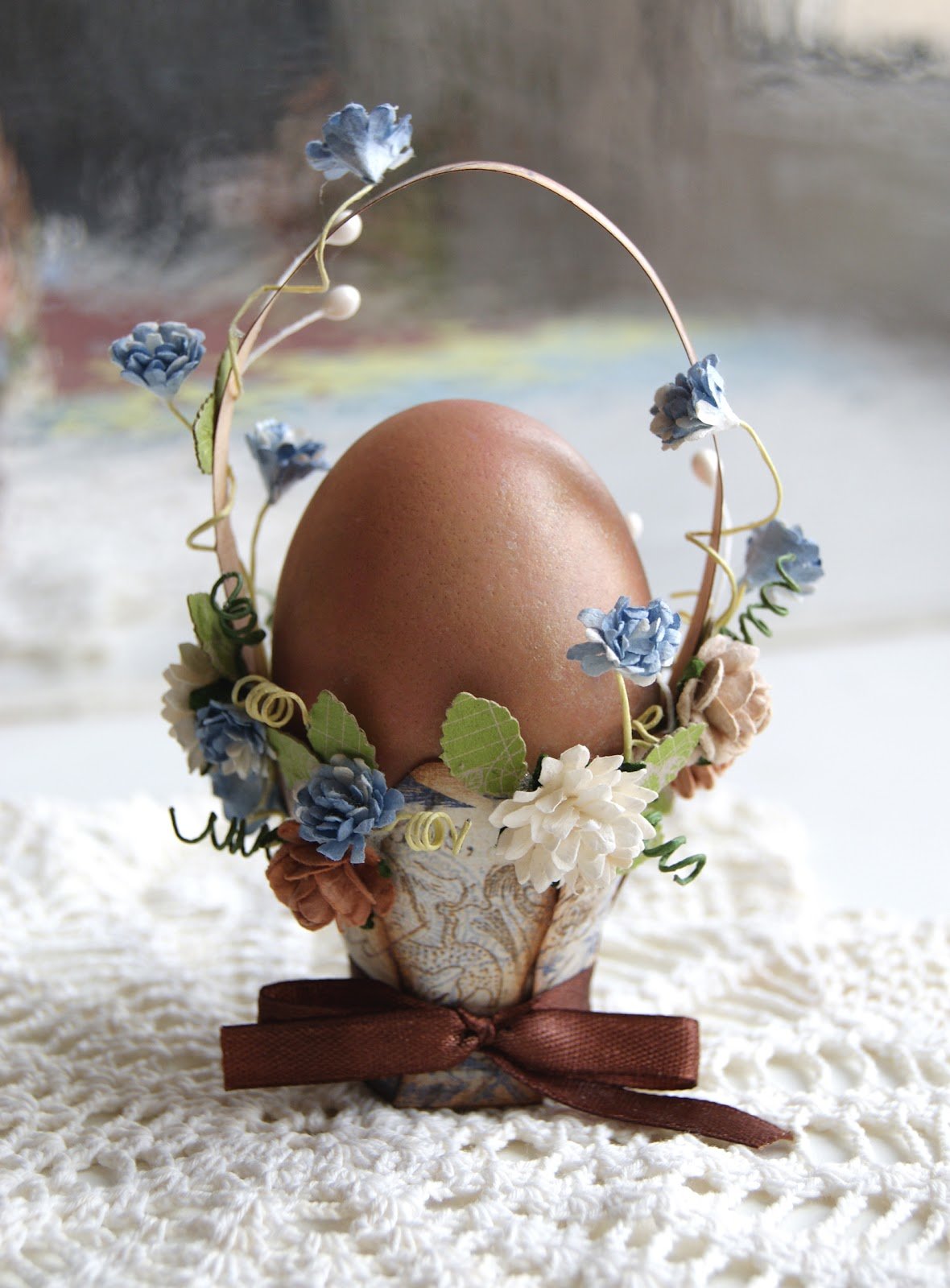 Пасхальная корзинка из бумаги Пасхальная корзинка из бумаги