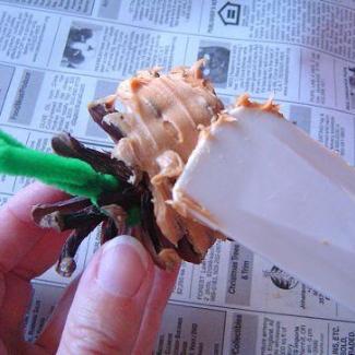 смазываем арахисовым маслом