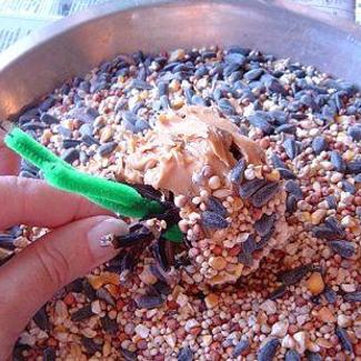 обваливаем в зёрнах