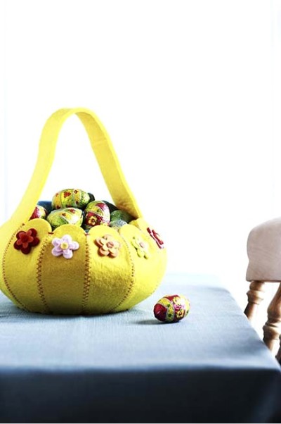 пасха корзинка с яйцами