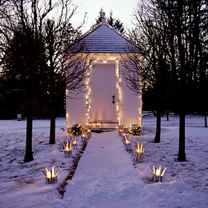 НГ украшение дома с улицы