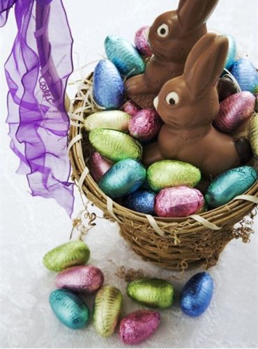 пасха яйца и зайцы