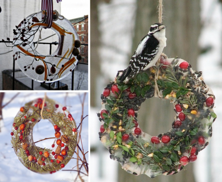 Ледяной рождественский венок