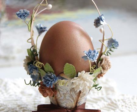 Пасхальная корзинка из бумаги