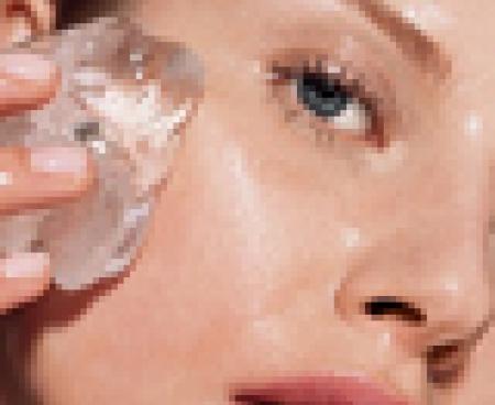 Массаж кусочками льда